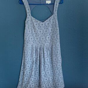Robin Egg's Blue Lace Floral Dress, Size M